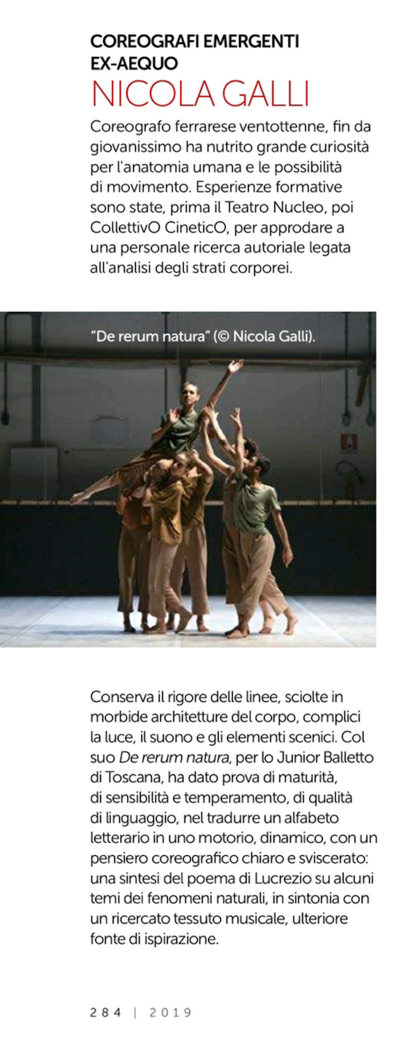 De rerum natura / Premio Danza&Danza / Nicola Galli